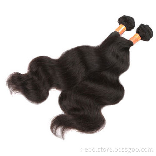 Body Wave Indian Human Hair Weave, Unprocessed Natural Black, Can DyeNew
